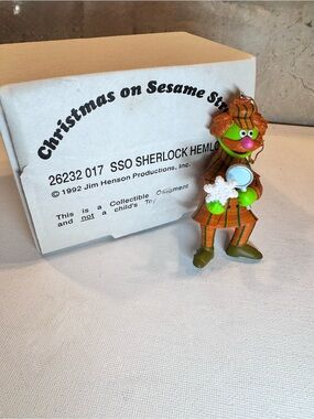 Jim Henson Sherlock Hemlock Christmas on Sesame Street Collectible Ornament